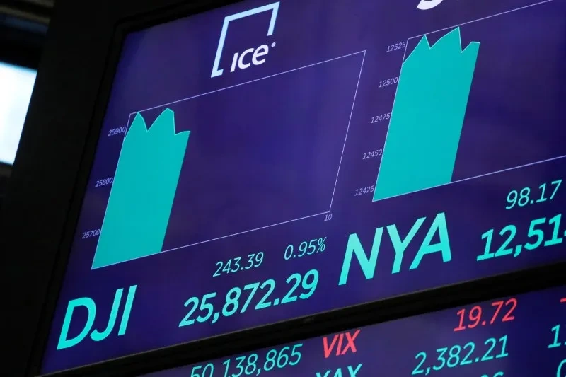 Bolsas de NY caem com tensões geopolíticas e temores em IA minando apetite ao risco