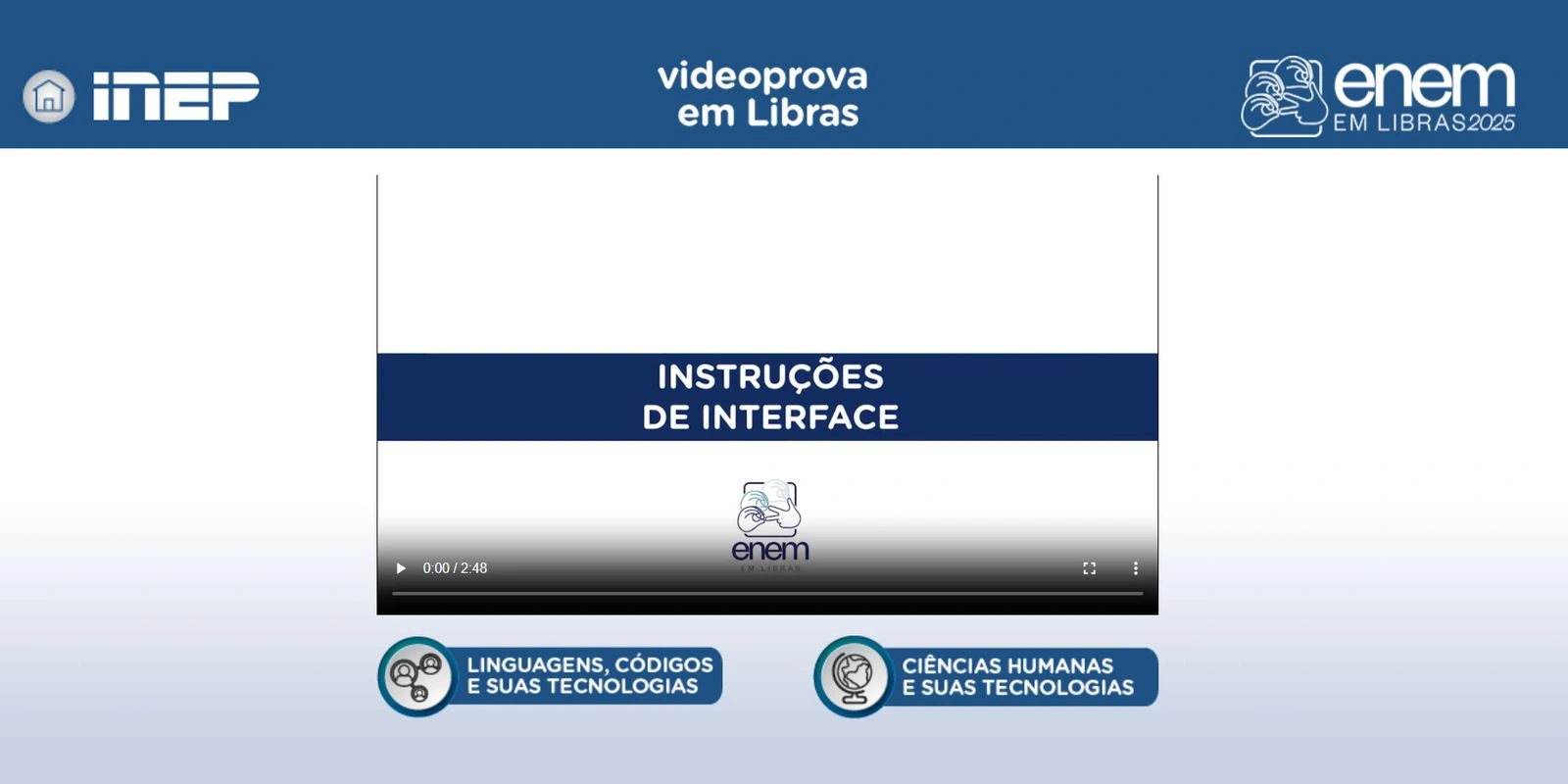 Plataforma Enem Libras ganha atualização com provas de 2017 a 2025
